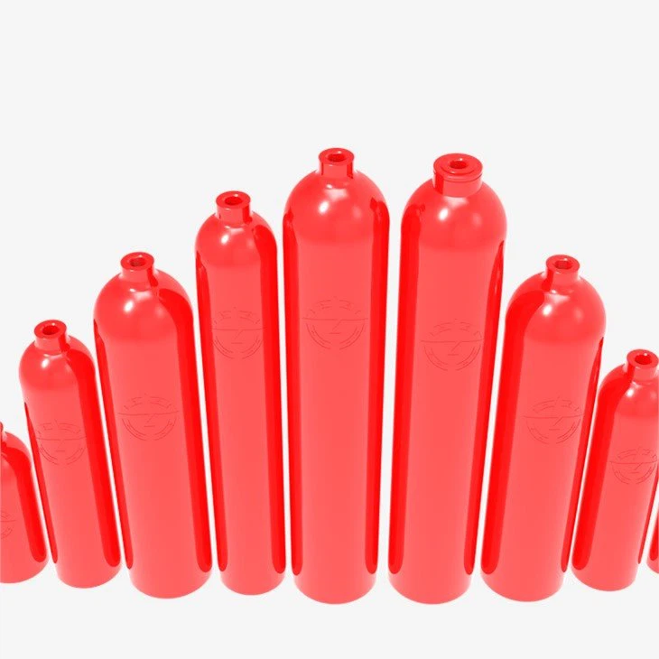 red fire extinguisher cylinder