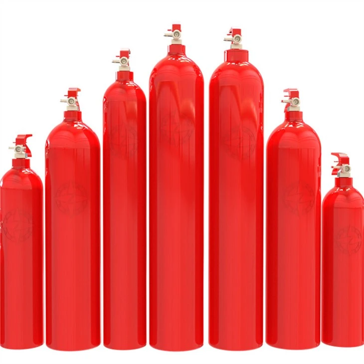 Empty Aluminum Fire Extinguisher tank_